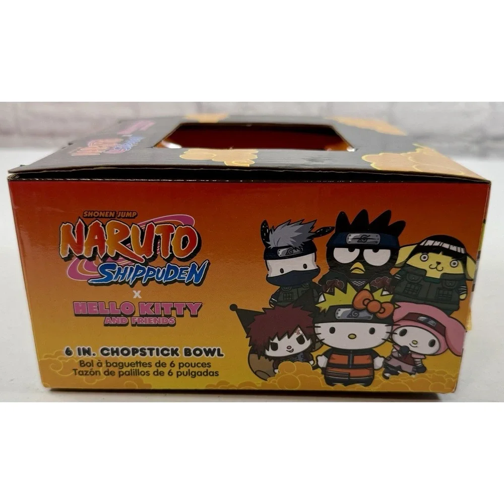 Hello Kitty And Friends X Naruto Shippuden 20oz ceramic Ramen Bowl w/Chopsticks